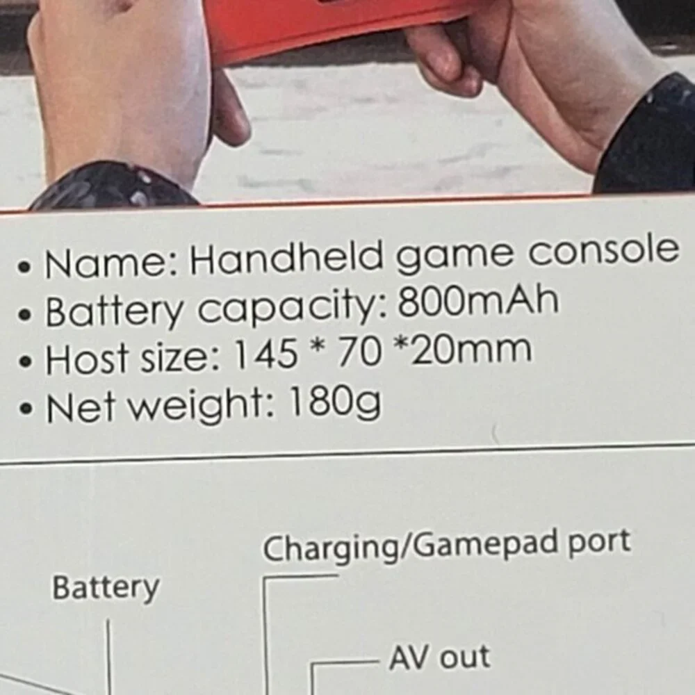 Handheld Gaming Console 500 Pre-loaded Games